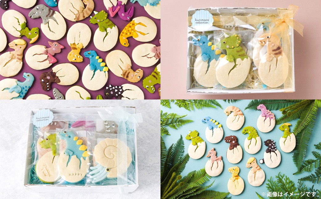 kurimaro collection 恐竜＆古代生物クッキーアートギフトセット(15枚入)