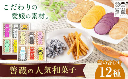 12種 詰合せ ( せんべい 豆菓子 芋けんぴ ) 化粧箱入り BKBM008 お菓子