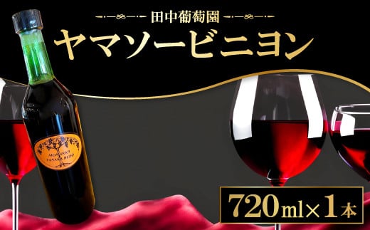 
ドメーヌワイン 「ヤマソービニヨン」 (赤ワイン）720ml【赤ワイン ヤマソービニヨン 720ml 9.0% 1本 お酒 ワイン ドメーヌワイン 赤 果物 フルーツ 山ぶどう ぶどう ブドウ 葡萄 自園自醸 ディナー 贈答 ギフト】
