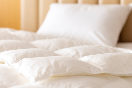 羽毛肌掛けふとん キング［マザーホワイトグース95％×抗菌加工生地]　【1629】