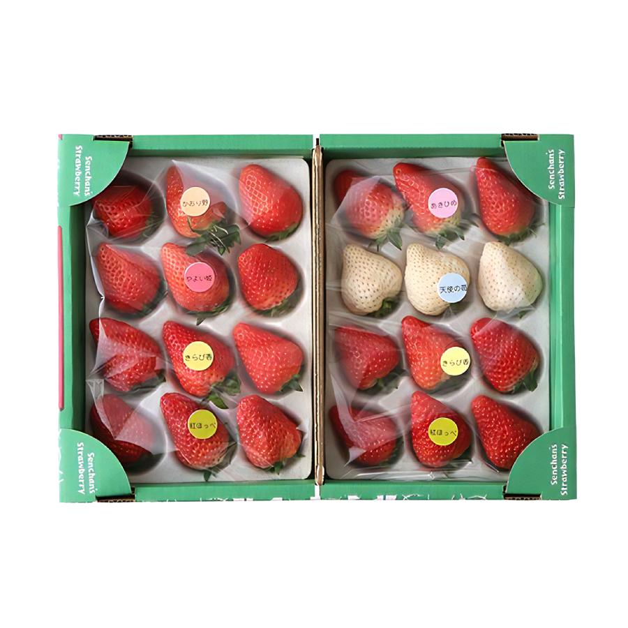 贅沢いちごの食べ比べ　24粒～30粒入×1箱セット　1箱(24～30粒)