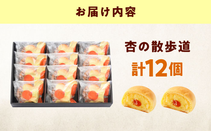 お菓子 杏の散歩道（12入） おやつ 菓子 お茶 スイーツ 広島県福山市/有限会社勉強堂 [BAFL061]