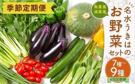 【季節定期便】UIC 名水うきはのお野菜セット (季節ごとに1箱×4回=年4回)