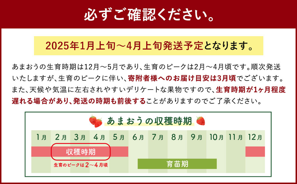 いちごの王様あまおう 約280g×4パック 約1120g