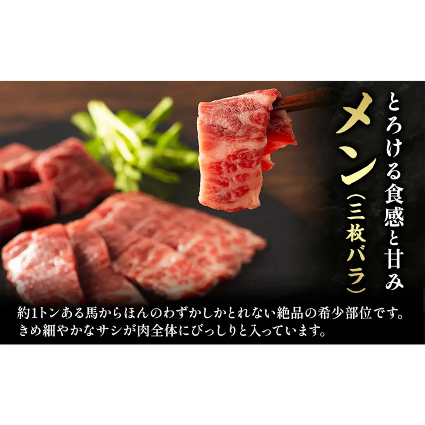 馬刺し 本場 熊本 霜降り馬刺しと赤身の贅沢6種セット 亀井通産株式会社《30日以内に出荷予定(土日祝除く)》 熊本県 菊池市 肉 馬肉 メン 大トロ 中トロ ヒレ シャトーブリアン ロース ユッケ 