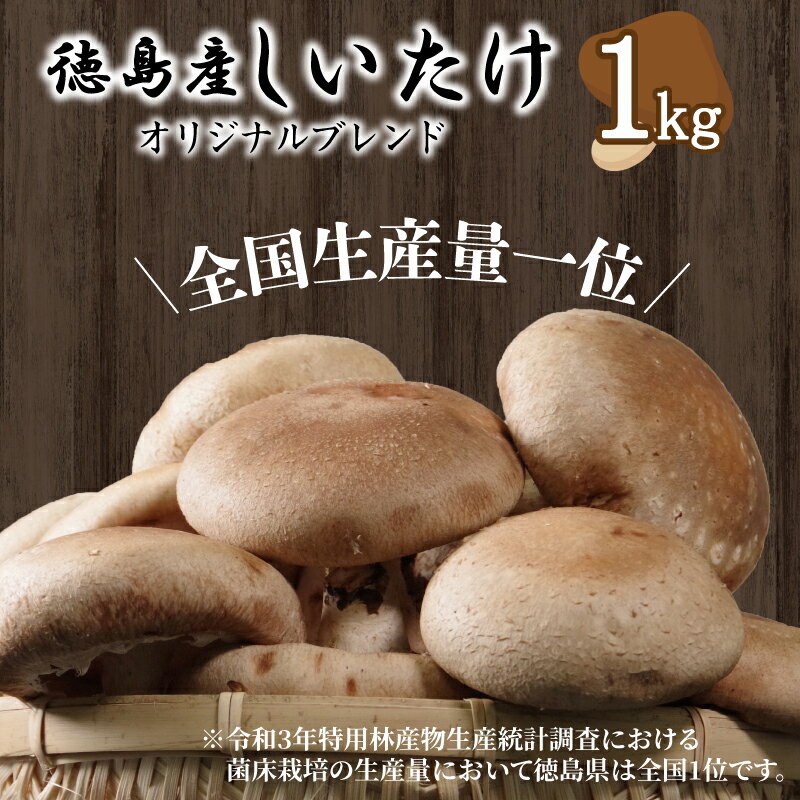【ふるさと納税】 しいたけ 1kg 冷蔵 国産 徳島県 全国生産量1位 椎茸 しいたけ きのこ 肉厚 濃厚 家庭用 おかず 生しいたけ きのこ キノコ 菌床栽培 大粒 肉厚 煮物 天ぷら フライ 焼き物 炊き込みごはん カレー 野菜炒め 佃煮 出汁 茶碗蒸し 焼肉 BBQ 栄養豊富 徳島 小松島