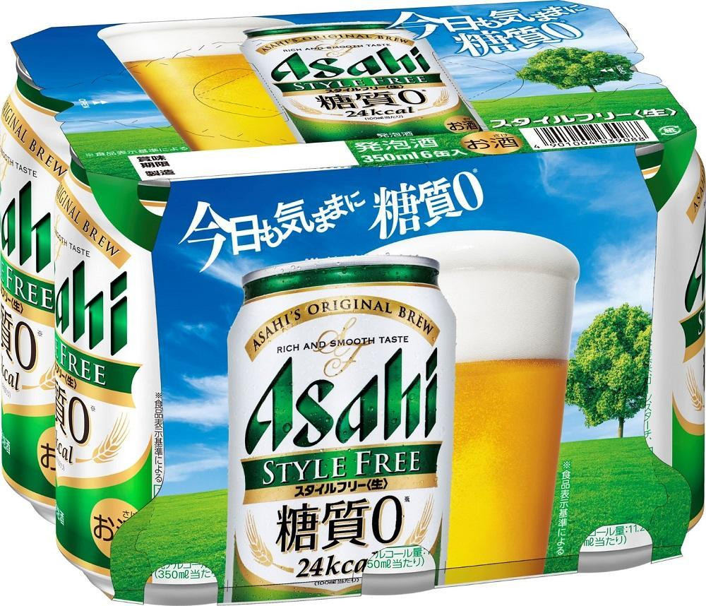 
【博多工場産】アサヒビール　スタイルフリー350ml ６缶パック ケース入り
