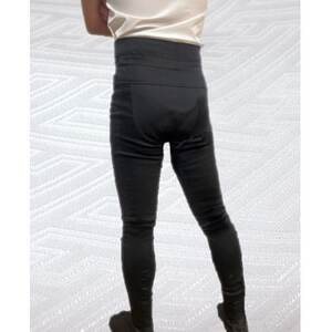 【糸よし】腹当兼用ズボン型股引 (黒) 3Lサイズ【1696733】