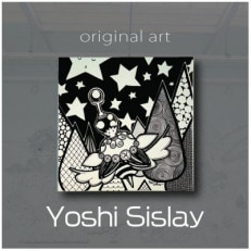 アート作品/Yoshi Sislay(ヨシシスレー) 『夜更かし』絵画