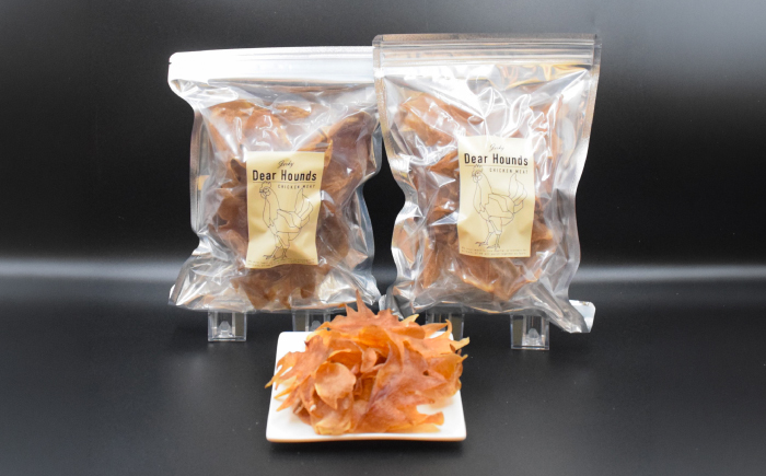 愛犬・愛猫用おやつ 北海道産鶏冠ジャーキー 計200g （100g×2個） | ペットフード ペット用 ジャーキー ドッグフード おやつ  とさか トサカ | Dear Hounds [BOAE040]
