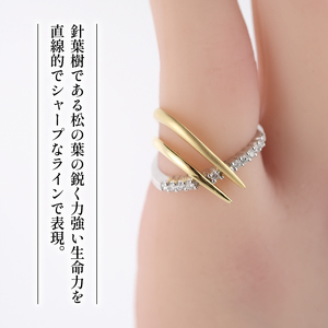 ダイヤモンド ピンキーリング プラチナ ゴールド KARATI ダイヤモンド