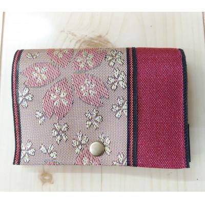 ふるさと納税 酒田市 畳の縁で作成したフタ付名刺カード入れ(桜)