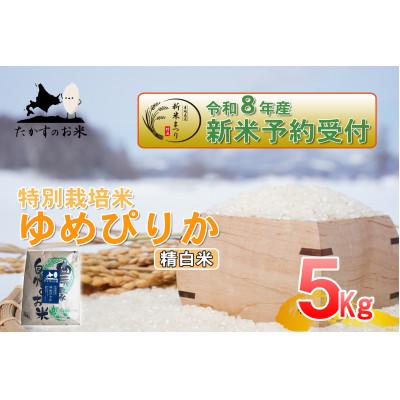 ふるさと納税 鷹栖町 【令和八年産新米予約】たかすのお米「特別栽培米 ゆめぴりか」5kg(精白米)