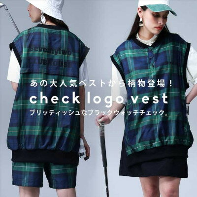 【ふるさと納税】【ANTIQUA GOLF×STCH/アンティカ】ベスト(ZST-00026-30-F)_ 洋服 ベスト ANTIQUA GOLF STCH ゴルフ アンティカ ゴルフウェア 人気 おすすめ 送料無料 贈答 ギフト プレゼント スポーツウェア ブランド フリー チェック 【1595399】