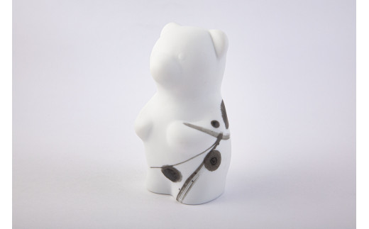 
            有田焼　磁器製フィギュアmomocobear「 書」　MR11
          