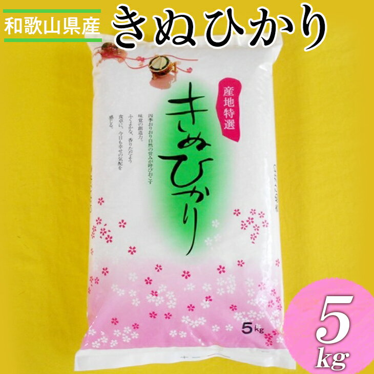 【ふるさと納税】和歌山県産キヌヒカリ 5kg（2024年産）◆ ｜米 コメ こめ 和歌山 ※2024年9月中旬～2025年9月上旬頃に順次発送