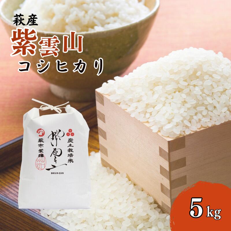 【ふるさと納税】コシヒカリ 5kg 紫雲 野菜ソムリエ プロselect 萩のお米 萩市 紫福産 米 お米 白米 米 国産 日本産 お米 コメ こめ 白米 精米 ご飯 ごはん 白飯 食品 グルメ 料理 お弁当 非常食 保存食 食卓 山口県 萩市 農家 美味しい おいしい 人気 おすすめ プレゼント
