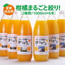 【ふるさと納税】【愛媛県産】おらが自慢のジュースセット（1000ml×6本/みかん3、きよみ3）ストレート果汁100％◇