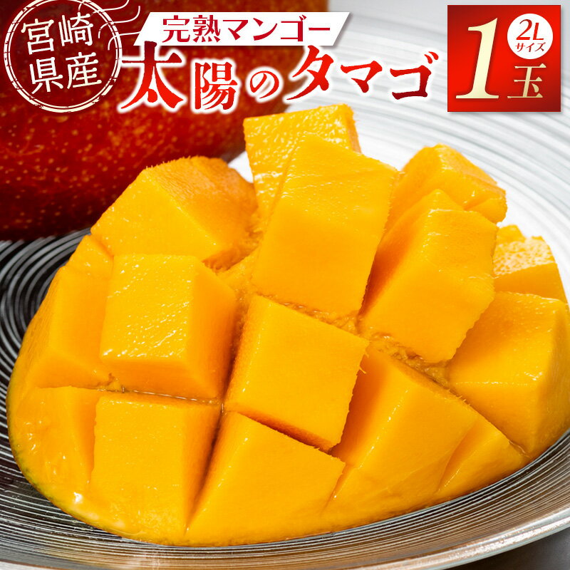 【ふるさと納税】《2025年発送》【期間・数量限定】宮崎特産品 宮崎県産完熟マンゴー 太陽のタマゴ 2L×1個 マンゴー 完熟マンゴー 完熟 果物 フルーツ デザート スイーツ 果肉 南国フルーツ 特産品 名物 ご当地グルメ グルメ お取り寄せ 宮崎県 宮崎市 送料無料