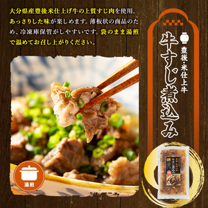 豊後米仕上げ牛 牛すじ煮込み(計750g・250g×3パック)牛肉 お肉 おかず おつまみ 小分け 簡単調理 時短 冷凍 惣菜【111100200】【神楽茶屋】