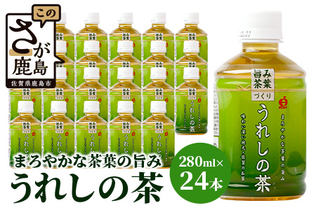 うれしの茶 280mlペットボトル×24本入　箱買い セット お茶 飲料 緑茶 飲み切りサイズ B-663