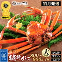 【ふるさと納税】浜茹で 越前がに 大サイズ（生で800～900g） × 1杯 かに酢 食べ方しおり スプーン付き【11月発送分】【かに カニ 蟹 ズワイガニ ずわいがに 姿 ボイル 福井県 冷蔵】希望日指定可 備考欄に希望日をご記入ください [e04-x030_11]