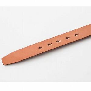 【minca】栃木レザーの希少な「ハーネスレザー」使用の贅沢な1枚革のレザーベルト/タン(生成)/幅30mm　HL-B01/TAN【36インチ 91.5cm】