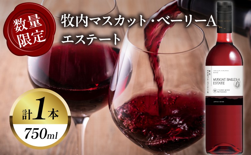 
                  【数量限定】牧内マスカット・ベーリーAエステート(計1本) ワイン 酒 アルコール 国産_T014-0555
                