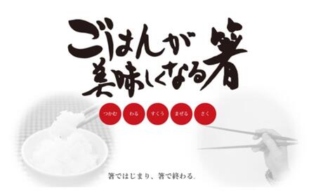 ごはんが美味しくなる箸(R)一膳 箸 お箸 はし 鉄刀木 オリーブオイル塗装 手作り 新潟県 上越