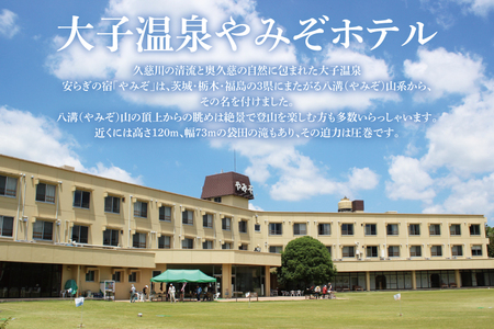 大子温泉 やみぞ 1泊2日 ペア宿泊券＋袋田の滝 観瀑台 ペア入場券 茨城県 大子町 袋田 奥久慈