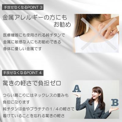 ふるさと納税 東大阪市 管理医療機器　純チタン永久磁気ネックレス　PURE　LOOP　OZ　リングブラック　45cm |  | 03