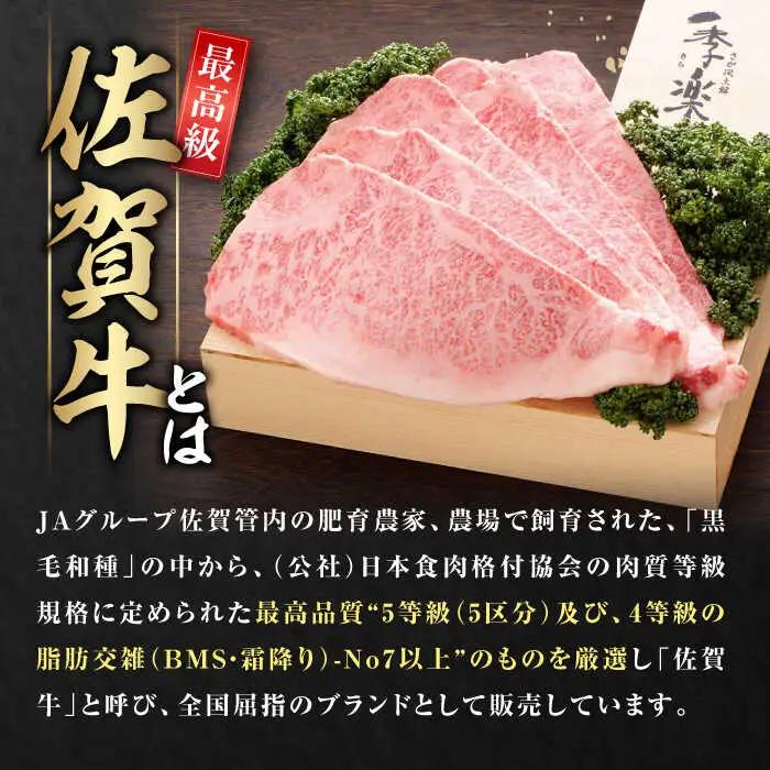 【木箱入】佐賀牛ロースステーキ 計1kg（約200g×5枚） / 佐賀県 / さが風土館季楽 [41AABE028]