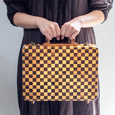 ふるさと納税 都城市 都城杉バッグ(市松模様)　 |  | 02