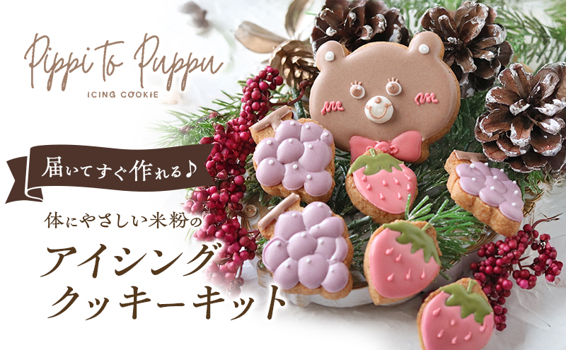 クッキー 米粉 アイシングクッキー キット 手作り 体験 グルテンフリー 卵白 三重県 名張市 菓子 体にやさしい 5枚 デコレーション プレゼント ギフト 食物アレルギー 子供 親子 体験キット 食育 工作 誕生日 バレンタイン ラッピング 贈り物