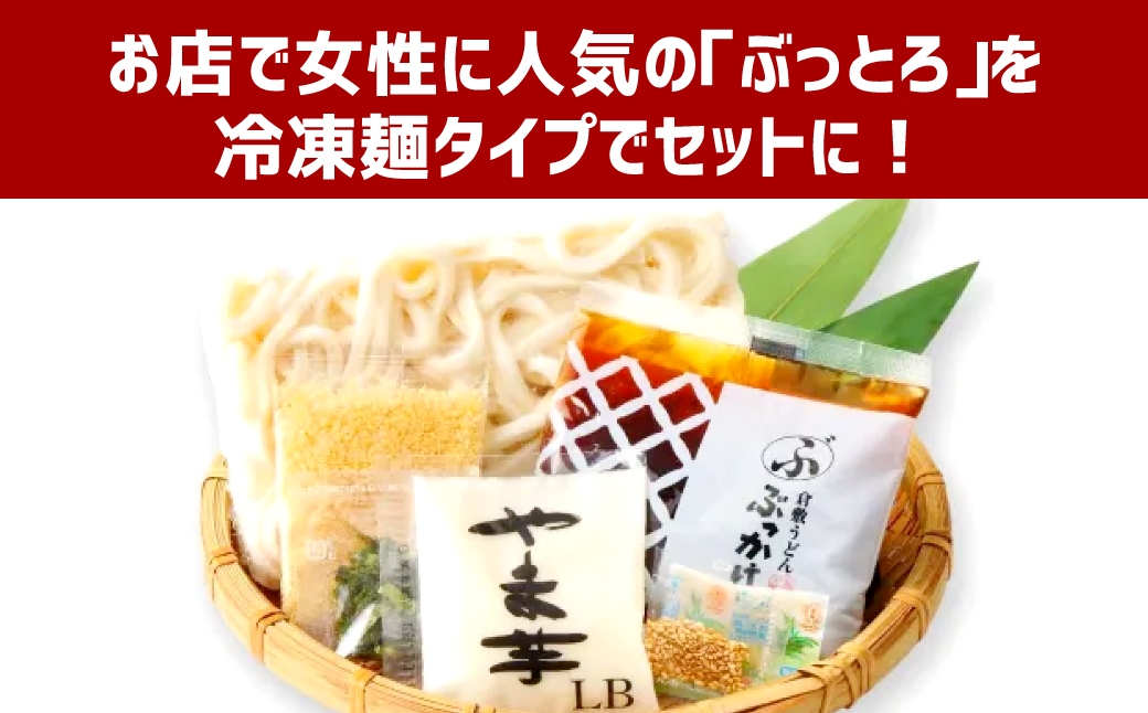 【6ヶ月定期便】とろろ細ぶっかけうどん 8人前×6回