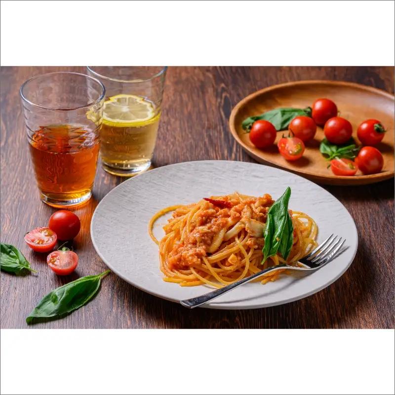 【魚介パスタソース／トマトソース】魚介魚骨スープが決め手「カニ屋が作る 海のパスタソース」 トマトソース 5袋セット ＜魚介好きのためのパスタソース＞ 真空／冷凍食品／個包装