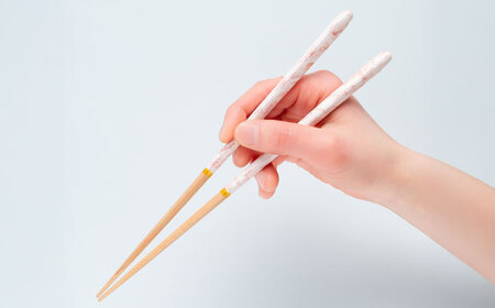 haruhi 23cm 紅梅 (G-90671) 食洗器対応 / 箸 若狭塗箸 塗り箸 小浜市 / マツ勘[BFBB019]