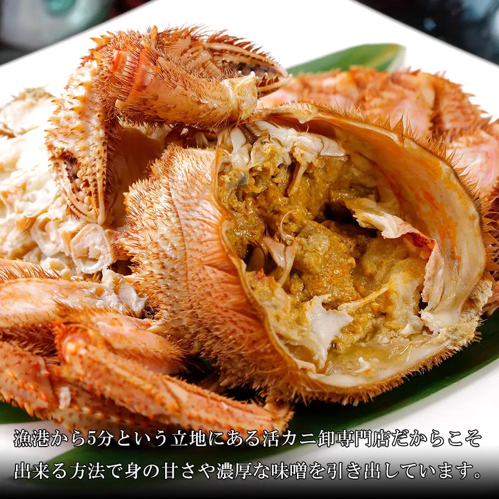 【小サイズ】北海道産 冷凍ボイル毛ガニ (390g-400g前後) 1尾 AS083