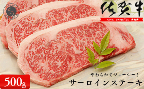 佐賀牛サーロインステーキ500g（250g×2枚）【やわらかでジューシー！】牛肉 黒毛和牛 極上の佐賀牛 厳選 500グラム 30000円 3万円 お肉 おにく ギフト プレゼント 贈り物 N30-16