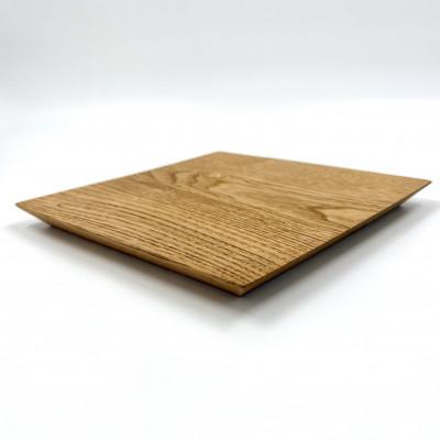 ふるさと納税 丹波市 ガラスのような木のお皿「一人膳 かく」正方形　クリ　Lサイズ　1枚 |  | 01