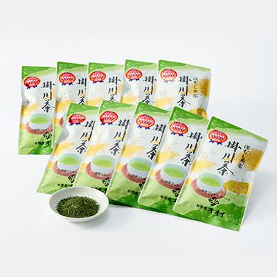 ふるさと納税 掛川市 茶審査技術八段 掛川最高有段者 大井丈司監修!深蒸し掛川茶一番茶製造!100g×10袋セット |  | 03