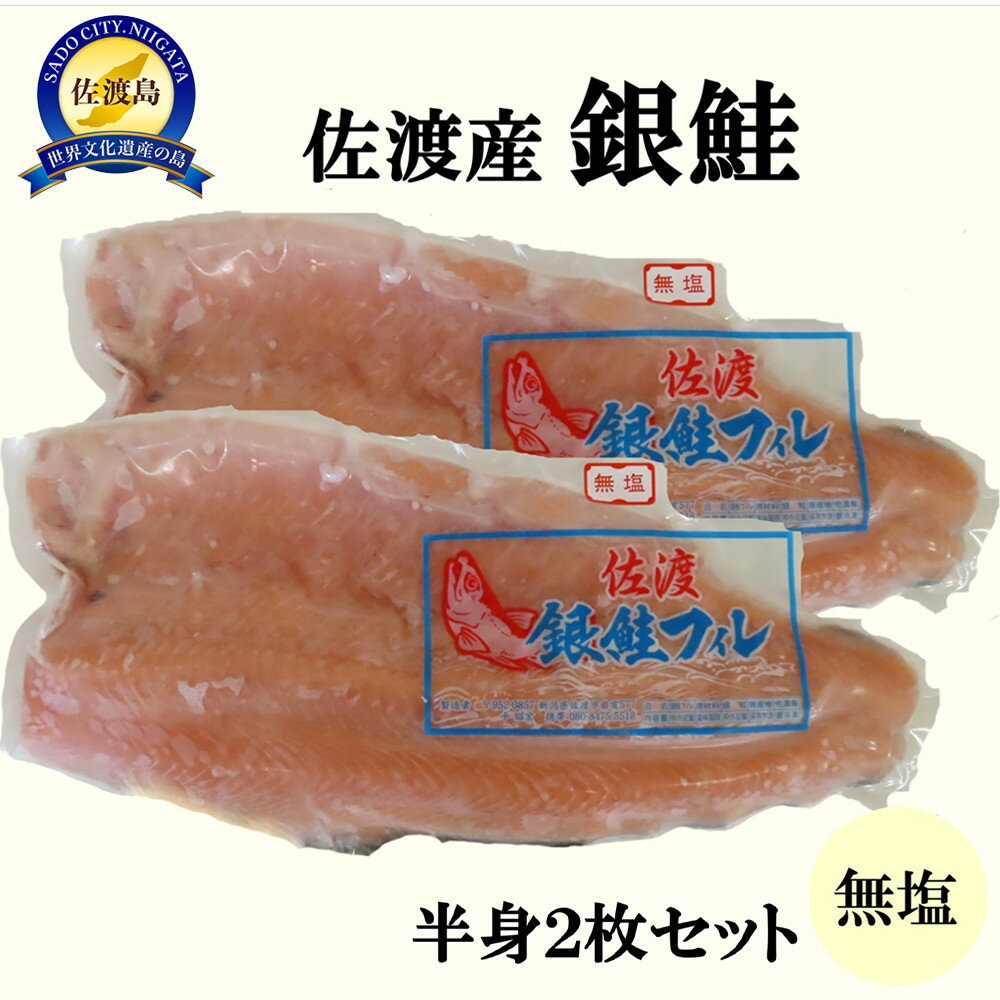 【ふるさと納税】佐渡産銀鮭　半身2枚セット | 魚 お魚 さかな 食品 人気 おすすめ 送料無料
