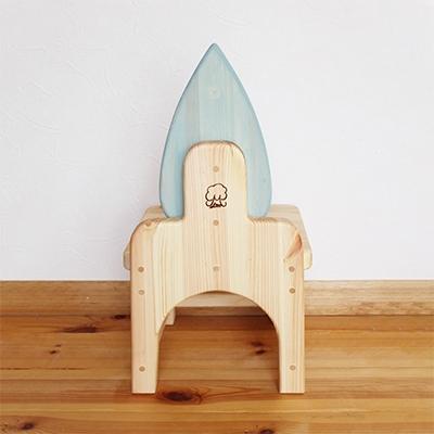 ふるさと納税 美浜町 天然木のパステルカラーが可愛い子供椅子　お空シリーズより〜しずく〜 |  | 02
