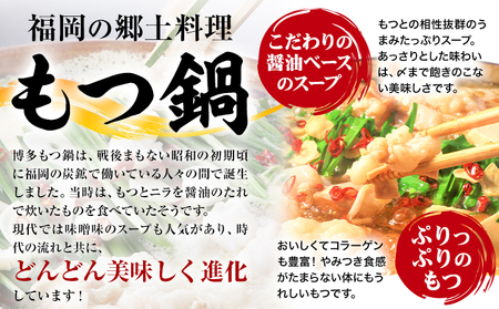 もつ鍋 博多 牛もつ鍋 セット 3~4人前 株式会社木村食品《90日以内に出荷予定(土日祝除く)》福岡県 鞍手郡 小竹町 牛 牛肉 もつ 鍋 送料無料