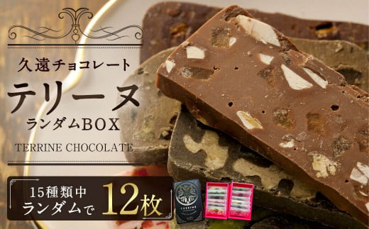 久遠チョコレート テリーヌ 12枚入 ランダムBOX 上質 カカオ