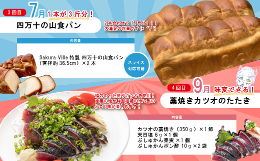 【年末限定】 5回 定期便 四万十 人気 グルメ お楽しみ しまんと ふるさと 定期便 5万円 Aコース 今だけ 限定 野菜 うなぎ 鰻 パン 冷凍パン 魚 魚介 タタキ たたき 鰹 かつお フルーツ