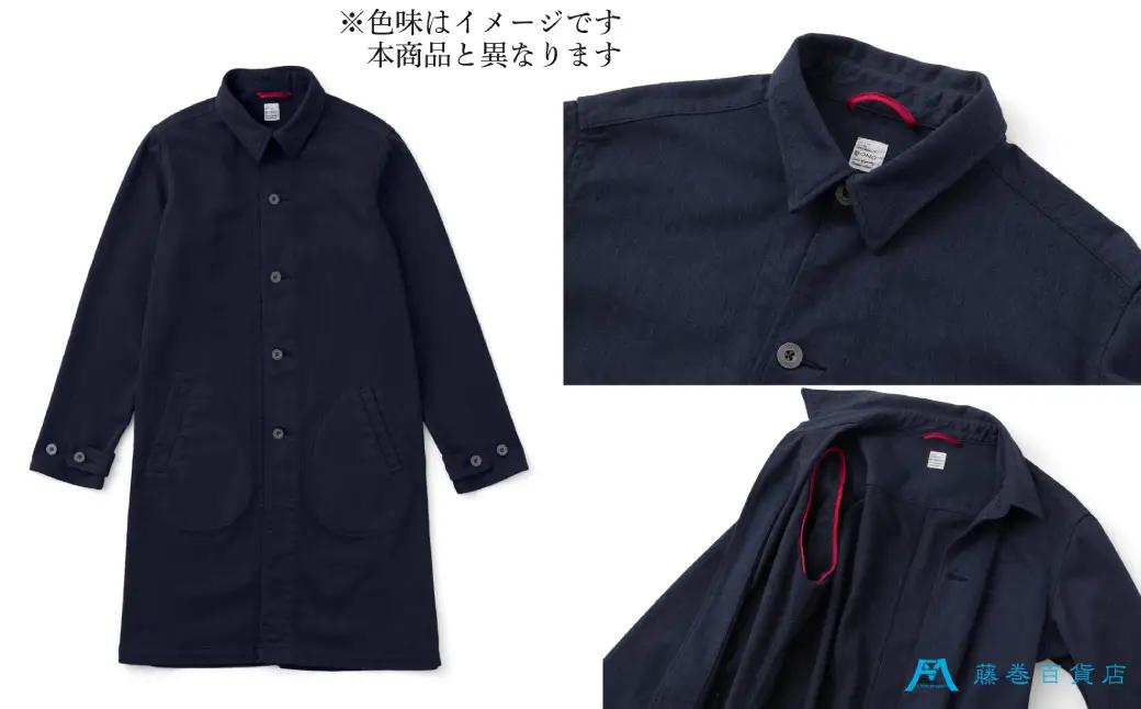 【Lサイズ】【ONO＋8186】藤巻百貨店別注 倉敷デニムコート／カーキ【2026年9月以降順次発送予定】【デニム ジーンズ パンツ コート ショップコート 藤巻百貨 製品染め 別注 岡山県 倉敷市 