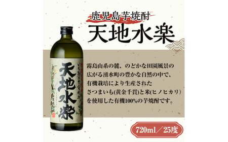 鹿児島芋焼酎「天地水楽」だれやめ湧水割りセット(2本セット) 国産 九州産 鹿児島県産 鹿児島 焼酎 芋焼酎 お酒 天地水楽 お茶割り 水 飲料水 お茶 茶 ティーパック ティーバッグ 水出し 緑茶【