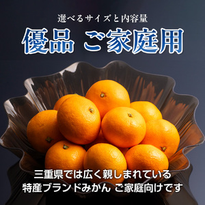 みかん 温州みかん 約10kg Mサイズ 優品 家庭用 期間限定 柑橘 蜜柑 mikan フルーツ 果物 くだもの 国産 ブランド 三重県 伊勢 志摩 南伊勢町 マルゴみかん JA伊勢