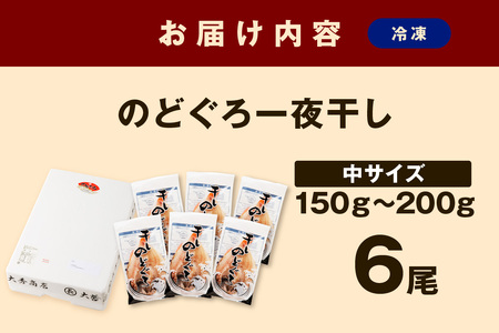 大秀商店の「のどぐろ（中）」（6尾入） 魚 干物 干もの ひもの 乾物 一夜干し のどぐろ セット 6尾 【936】